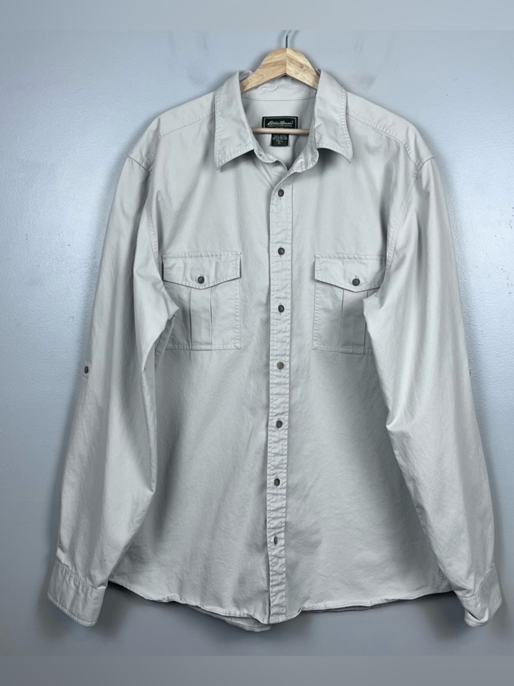 Eddie Bauer Men's 100% Cotton Corduroy Lightweight Shirt/ Shacket Size XLT Chore